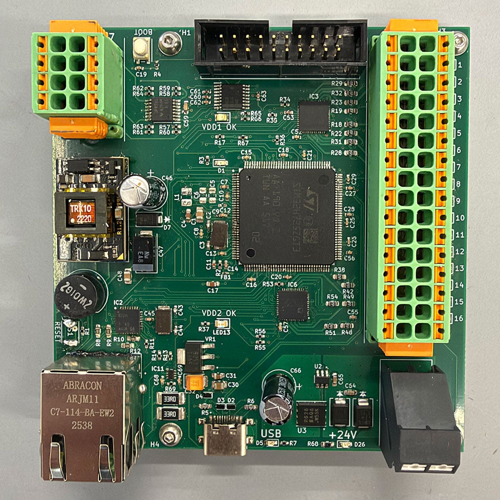 Avionics board designed by McElroy