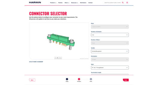 Harwin launches online connector selection platform