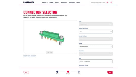 Harwin launches online connector selection platform