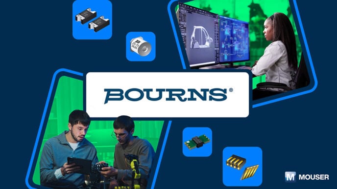 Mouser offers engineers the latest in power solutions from Bourns