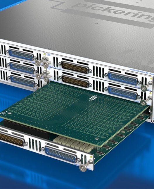 Scalable high-density 2A LXI matrix for changing test requirements