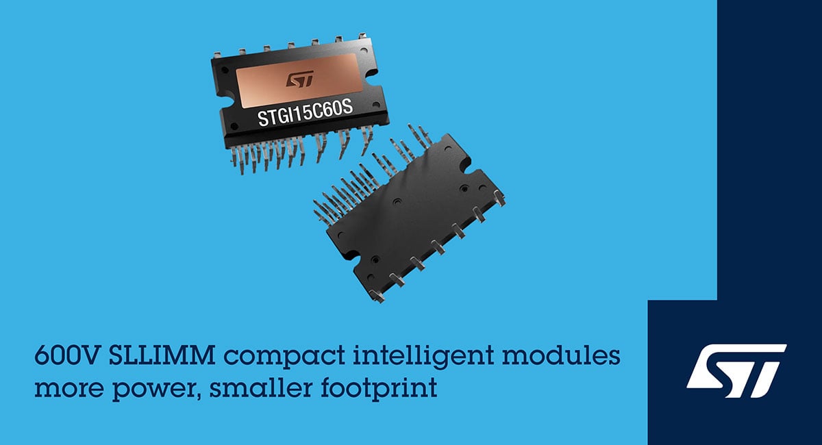 Sizably smaller intelligent power modules from STMicroelectronics