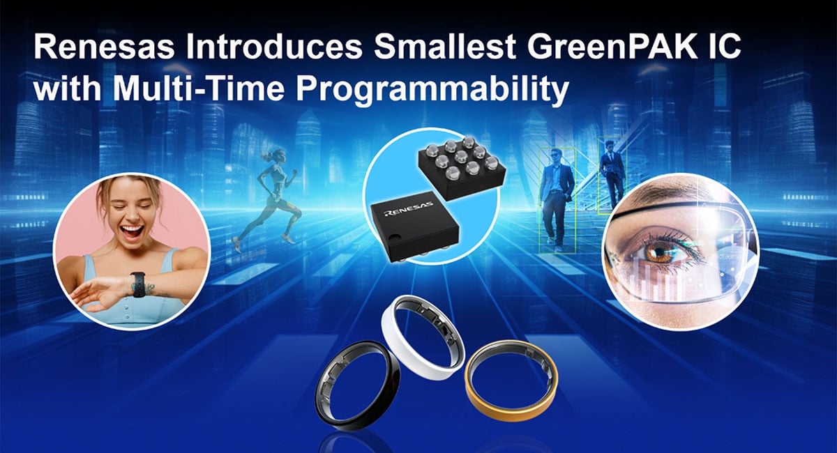 Smallest configurable GreenPAK IC with multi-time programmability
