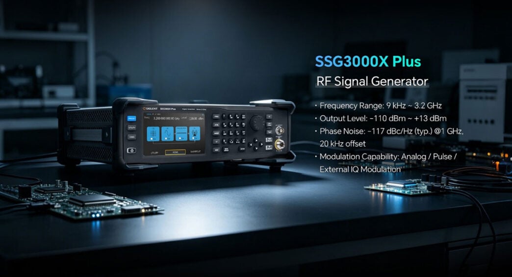 SIGLENT introduces SSG3000X Plus Series RF signal generators