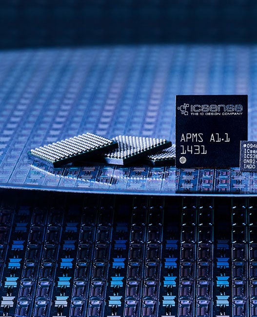ICsense ASICs on semiconductor wafer