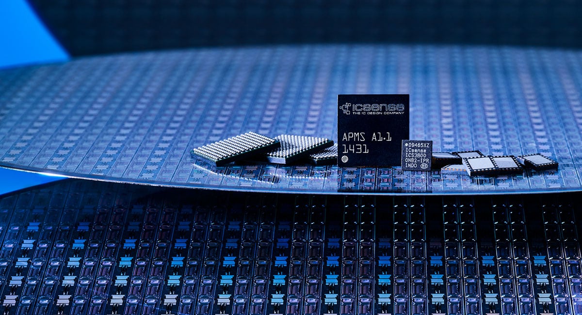ICsense ASICs on semiconductor wafer