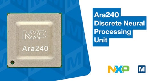 Mouser shipping Ara240 Discrete NPU for AI, Edge, and robotics