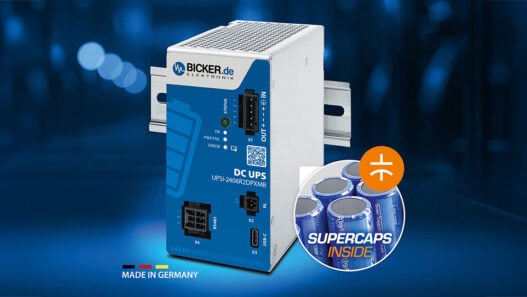 New DC UPS with Supercap buffering for fail-safe 24V systems