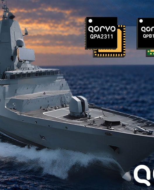 C-band radar front ends with BAW-based frequency agility and GaN power