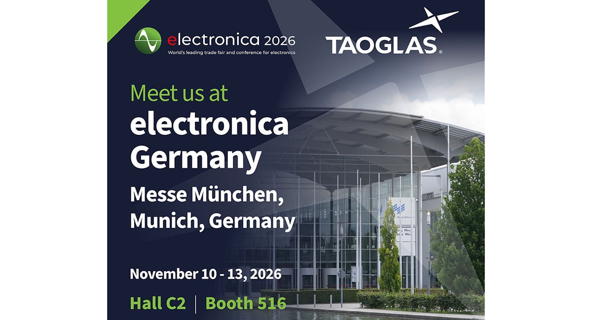 Taoglas to showcase latest RF, GNSS and antennas at electronica