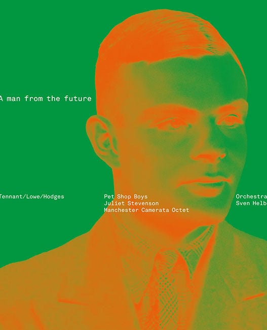 Pet Shop Boys' 'A man from the future' album cover artwork of Alan Turing by Mark Farrow