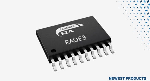 Mouser now shipping new Renesas RA0E3 microcontrollers