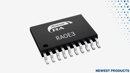 Mouser now shipping new Renesas RA0E3 microcontrollers